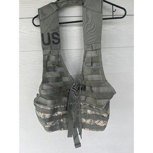 MOLLE II Fighting Load Carrier Vest CAMO LBV FLC Tactical US Army VGC airsoft